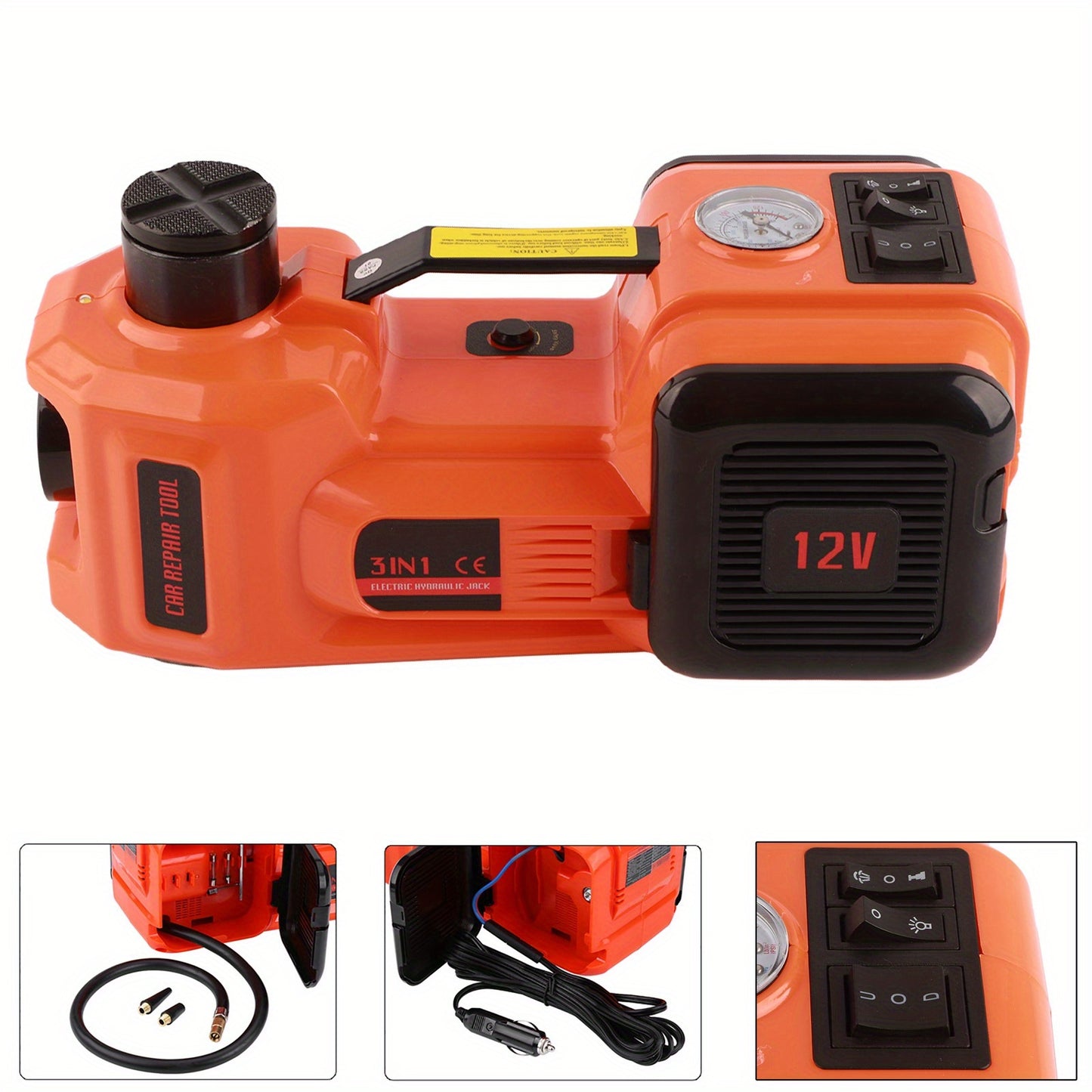 5Ton DC Automotive Electric Hydraulic Floor Jack for Garage and Emergency Equipment 12V Car