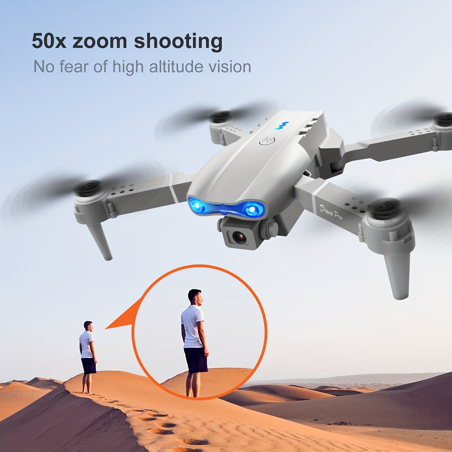 NEW E99 K3 Professional RC Drone, Dual Camera Double Folding RC Height Hold Remote Control Toy