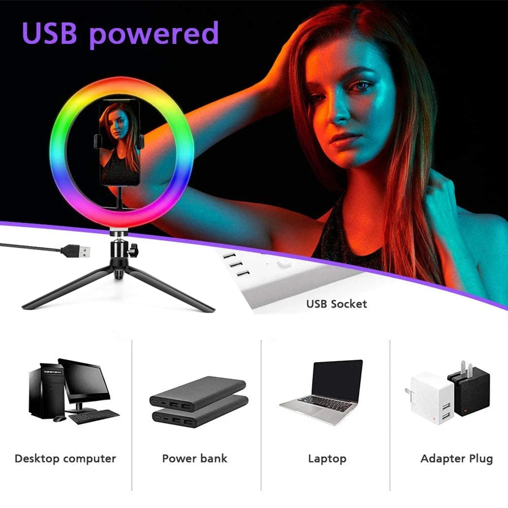 RGB Ring Light Lamp with led remote control