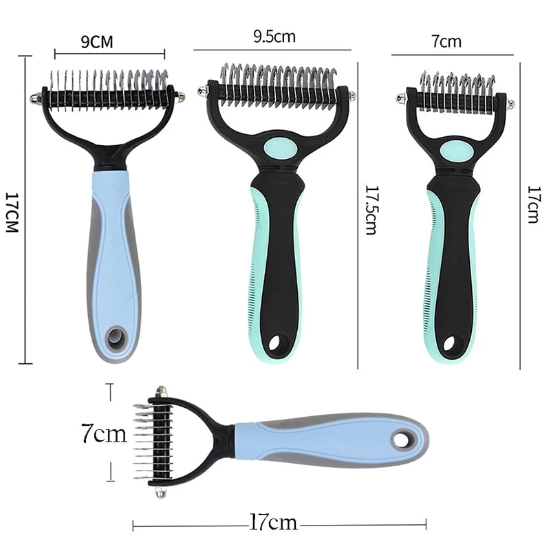 Pet DE-shedding hair brush