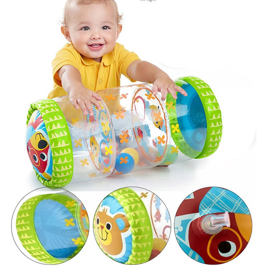 Inflatable Baby Crawling Roller Toy Rattles Games for Babies Development