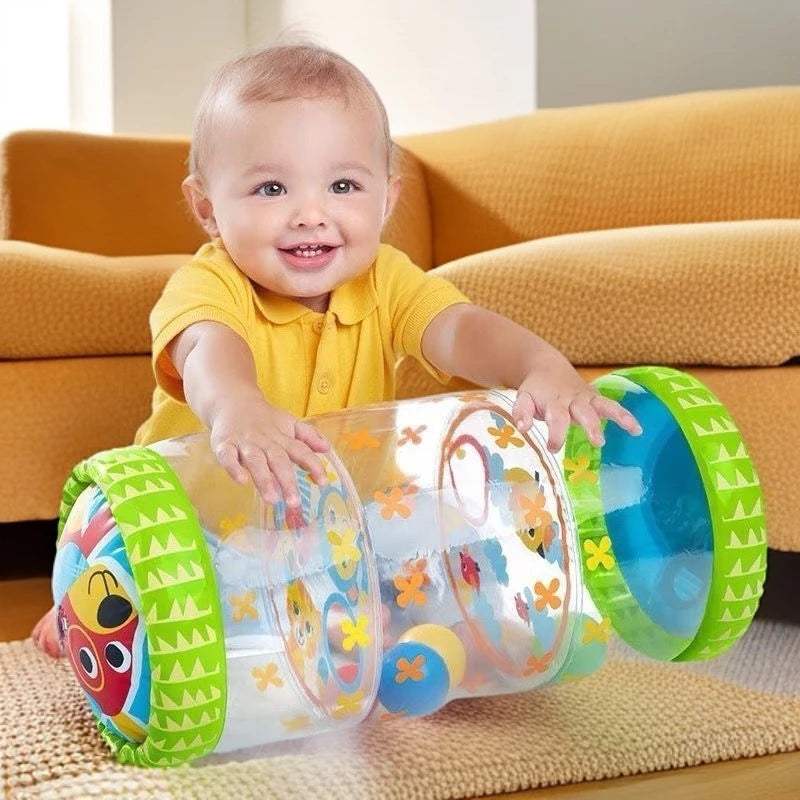 Inflatable Baby Crawling Roller Toy Rattles Games for Babies Development