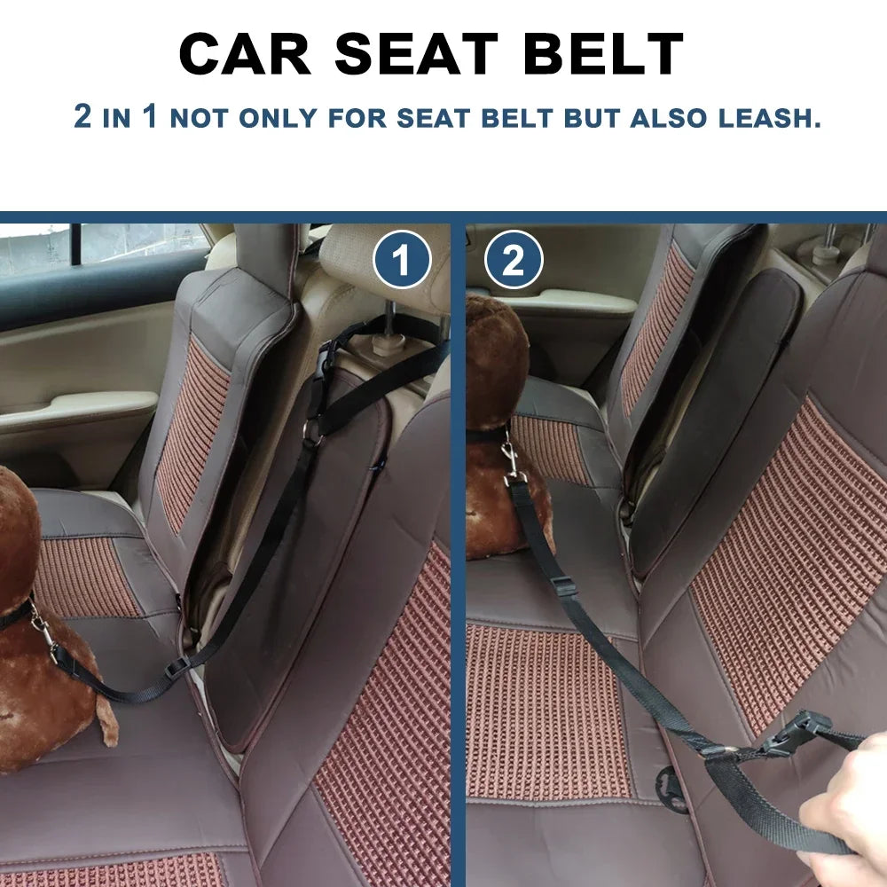 2in1 Adjustable pet seat belt