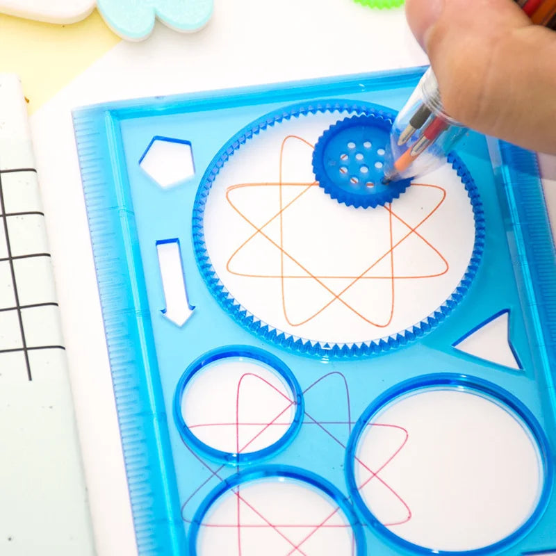 Kids geometry stencil set