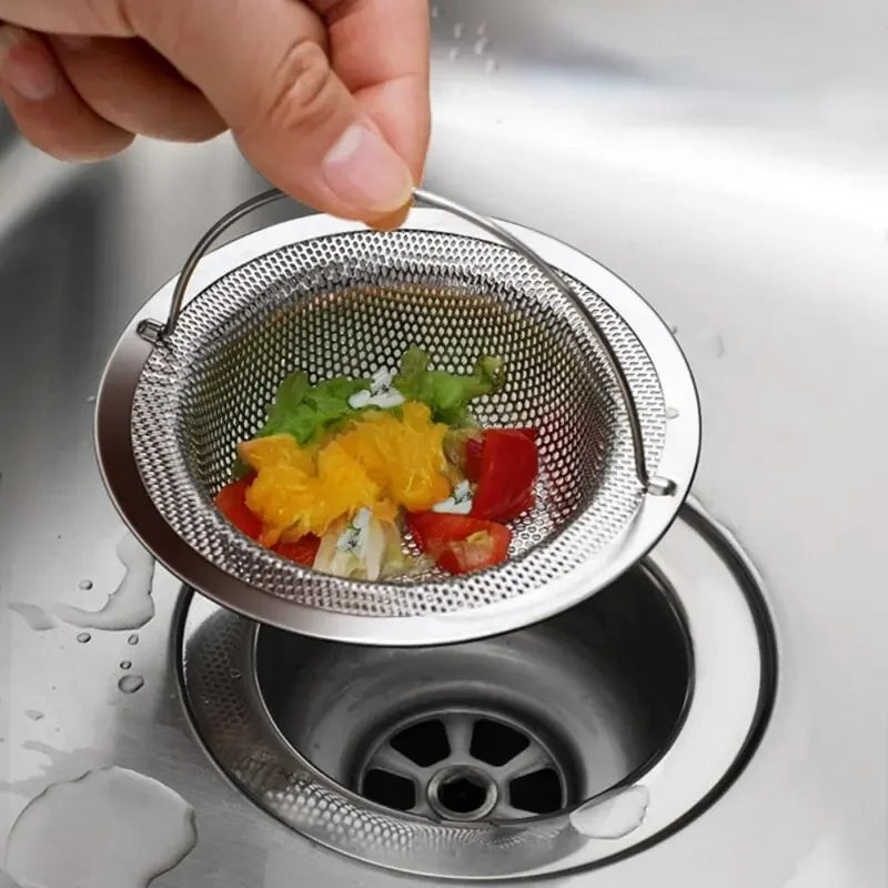 Stainless steel kitchen sink filter