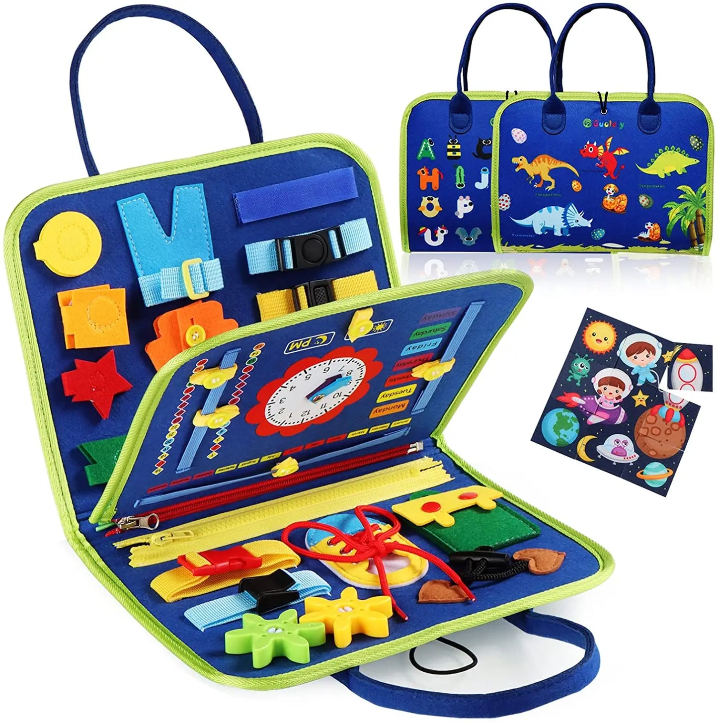 Toddlers 7 in 1 educational sensory board