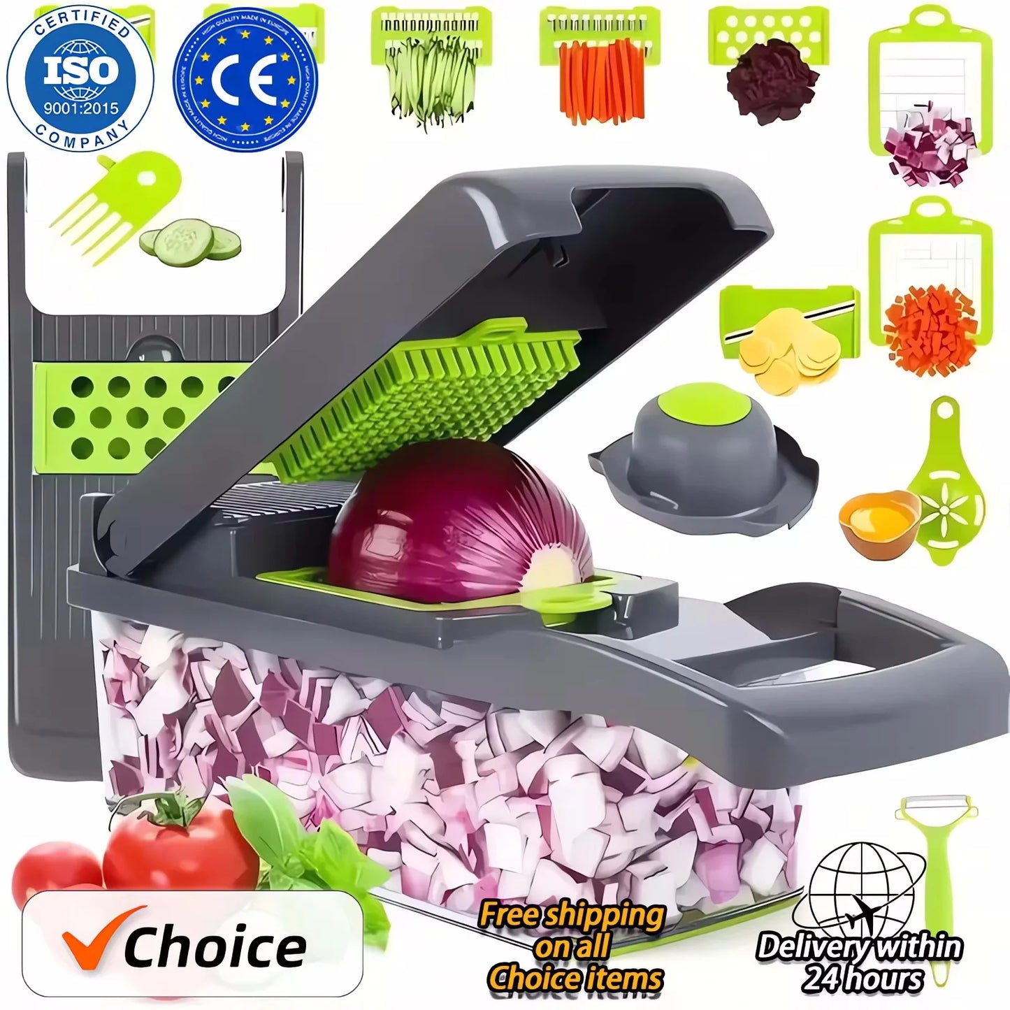 14 in 1 Multifunctional Vegetable Chopper