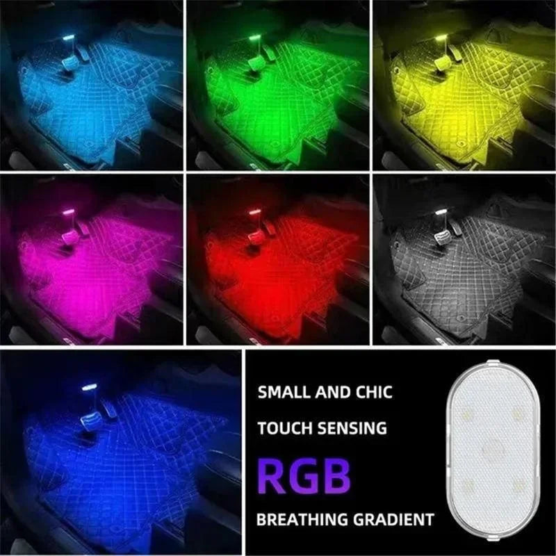 Wireless LED rechargable neon car light