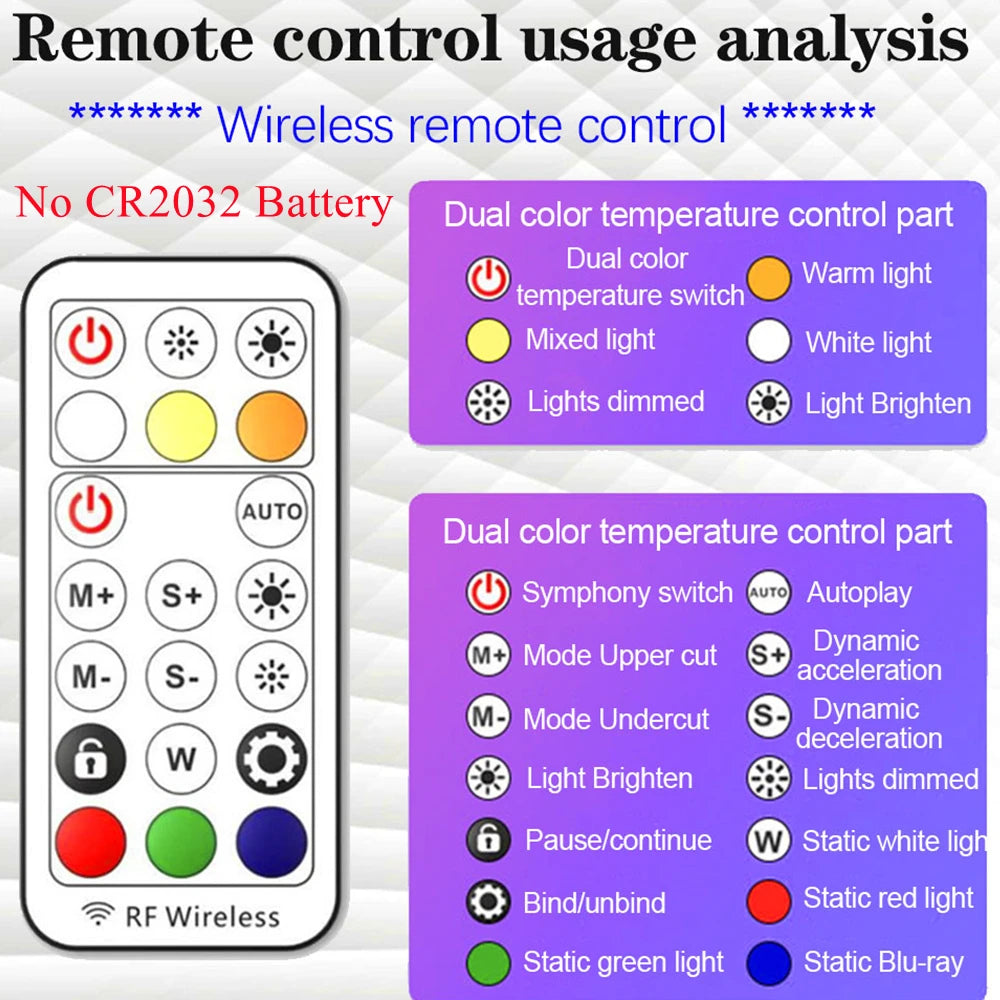 RGB Ring Light Lamp with led remote control