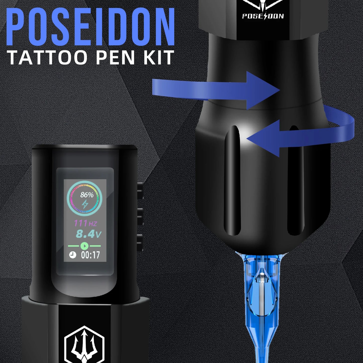 Poseidon Wireless tattoo kit