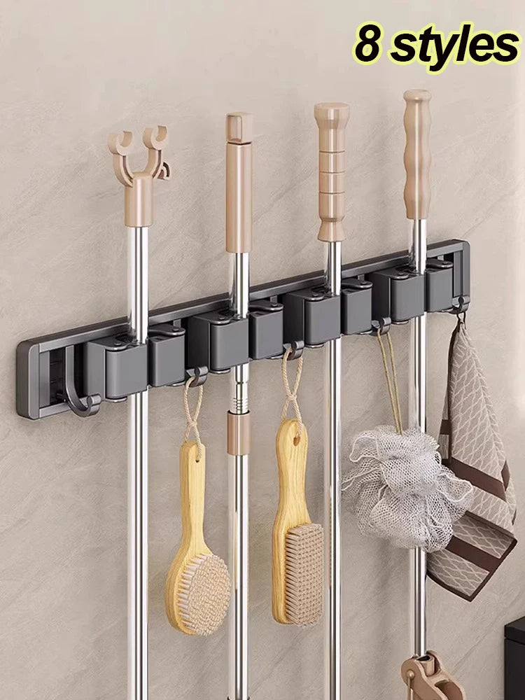 Mop and Broom Organizer