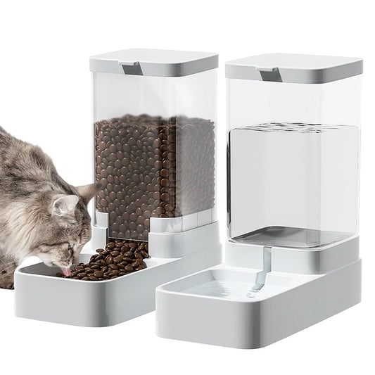 Dog/cat automatic water and feeder