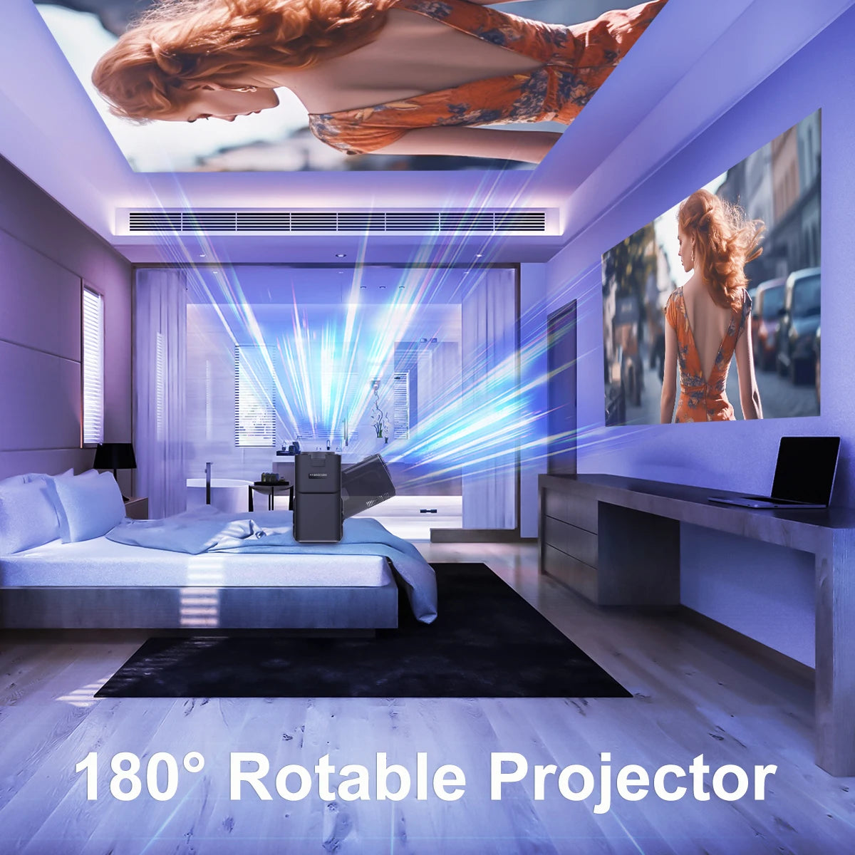 Magcubic 4K Android 11 Projector Dual Wifi6 BT5.0 1920*1080P Cinema portable Projector