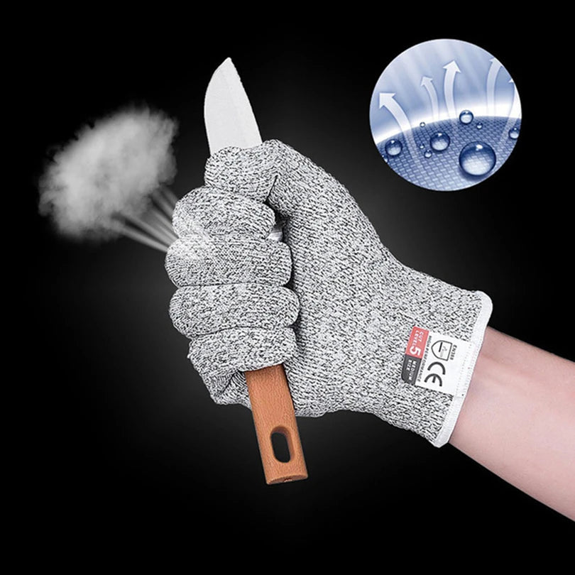 Anti-Cut Gloves Safety Cut Proof Stab Resistant Stainless Steel Wire Metal Mesh Butcher Cut-Resistant Gloves