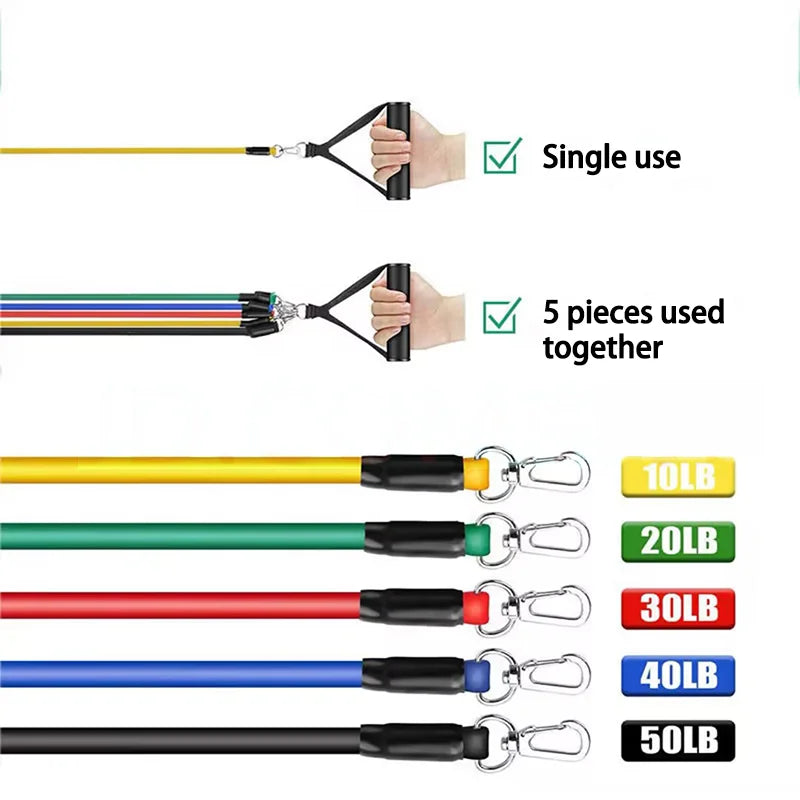 11 piece resistance band set