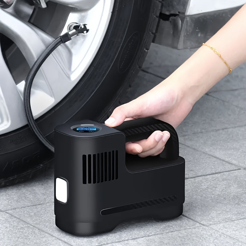 1pc Corded Digital Portable Air Compressor Pump