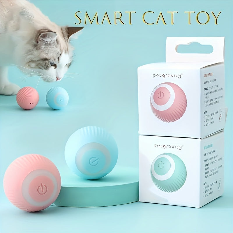 Smart Interactive Electric Rolling Ball For Training And Play Cat Toy - Self-Moving