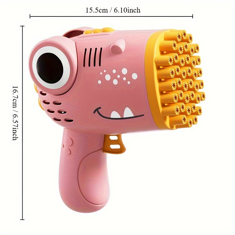 40 Holes Handheld Dinosaur Bubble Machine